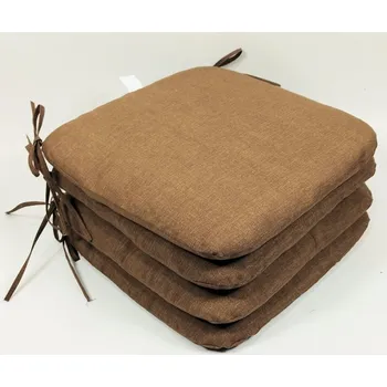 Podsedák Sedák 40x40 cm látka HNĚDÝ melír set 4 kusy