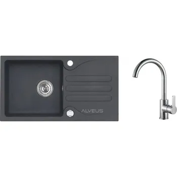 Granitový dřez Alveus SET Galapagos 30 - 91+ BATERIE TONIA CHR + 5 % sleva v košíku s kódem SLEVA5