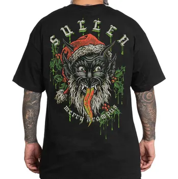 Pánské tričko tričko hardcore pánské - MERRY KRAMPUS - SULLEN - SCM5790_BK - M