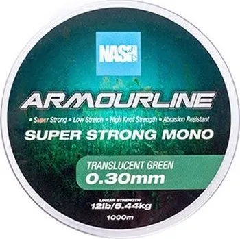 Nash Vlasec Armourline Super Strong Mono Green 1000 m - 0,30 mm 5,44 kg