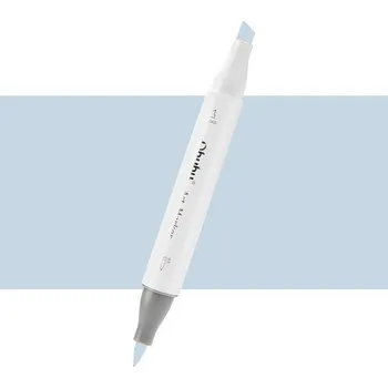 Lihová fixa OHUHU oboustranná Brush & Chisel, BG03 Blue Grey 3
