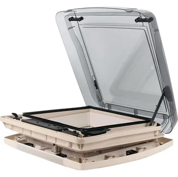 Příslušenství ke karavanu Remis Střešní okno REMItop Vario II s klikou, 400x400 mm s nucenou ventilací