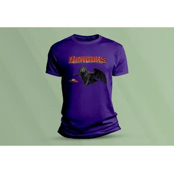 Chlapecké oblečení Dětské bavlněné tričko Bezzubka 2. velikost 152 (12-13 let) Purpurová