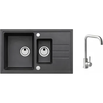 Granitový dřez Alveus SET Intermezzo 70/91 + BATERIE ANGEL + 5 % sleva v košíku s kódem SLEVA5