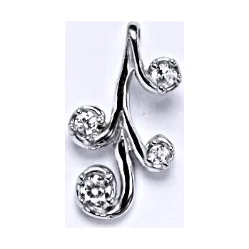 Přívěsek Stříbrný přívěsek čiré zirkony - P1425 (Stříbrný přívěsek se zirkony)