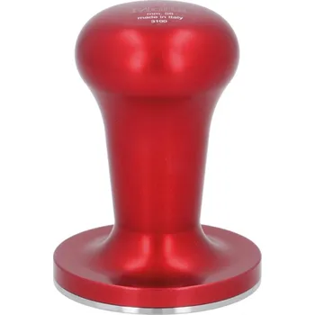 MOTTA luxusní červený hliníkový tamper průměr 58,5 mm s plochým lisovacím povrchem pro kávovar