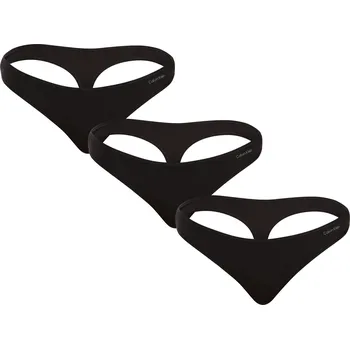 Kalhotky 3PACK dámská tanga Calvin Klein černá (QD5217E-UB1) XS QD5217E-UB1 Možnost vrácení zboží ZDARMA do 120 dnů!