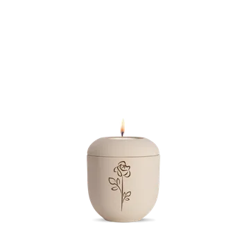 Smuteční dekorace Keramická miniurna Classique - Růže