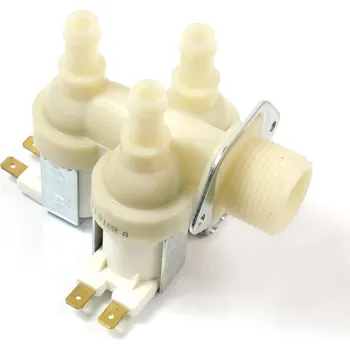 Elektroventil 3- cestný, 90°, rohový, vývod 15 mm, do pračky, pračka