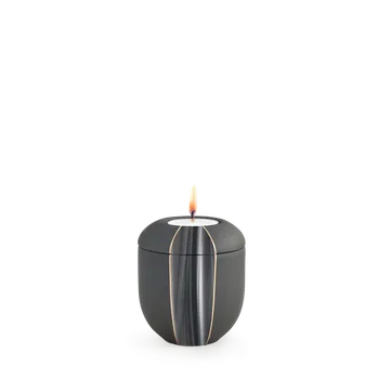 Smuteční dekorace Keramická miniurna Cascade - Antracit