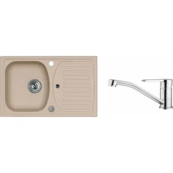 Granitový dřez Alveus SET RECORD 30 - 55 + BATERIE RUTA CHROM + 5 % sleva v košíku s kódem SLEVA5