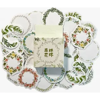 samolepka Sada samolepek Květinové věnce (46ks)