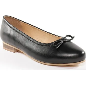 Dámské baleríny Komfortní kožené baleríny černá 36