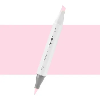 Lihová fixa OHUHU oboustranná Brush & Chisel, RV270 Shadow Pink