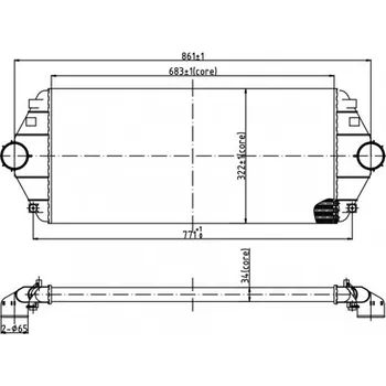 Chladič motoru Chladič turba HART 603 898