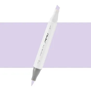 Lihová fixa OHUHU oboustranná Brush & Chisel, R24 Dark Violet Light
