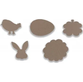 Dekorace do dětského pokoje Obrázkové výseky - Jaro 5ks (Pět kartónových výseků z mikrovlnné lepenky s jarním motivem, které poskytují neomezené možnosti pro kreativní tvorbu.)