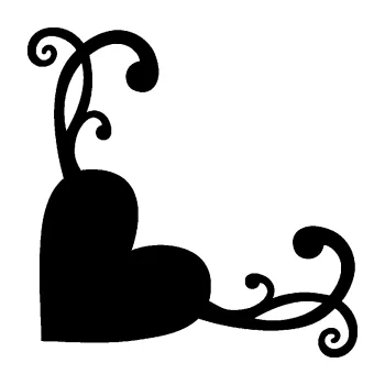 Samolepící dekorace SAMOLEPKA Srdce dekor levá (01 - černá) NA AUTO, NÁLEPKA, FÓLIE, POLEP, TUNING, VLASTNÍ TEXT, TISK, AUTOSAMOLEPKY.cz, POLEPY, OBRÁZEK, LOGO, SAMOLEPKY