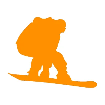 Samolepicí dekorace na vozidlo Snowboard 010 pravá (06 - oranžová) SAMOLEPKA NA AUTO, NÁLEPKA, FÓLIE, POLEP, TUNING, VLASTNÍ TEXT, TISK, AUTOSAMOLEPKY.cz, POLEPY, OBRÁZEK, LOGO, 3D STICKERS