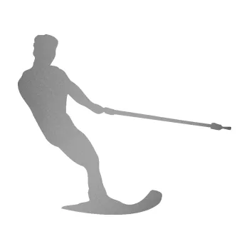 Polep vozidla SAMOLEPKA Vodní lyže 003 pravá (42 - stříbrná metalíza) NA AUTO, NÁLEPKA, FÓLIE, POLEP, TUNING, VLASTNÍ TEXT, TISK, AUTOSAMOLEPKY.cz, POLEPY, OBRÁZEK, LOGO, SAMOLEPKY