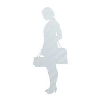 Polep vozidla SAMOLEPKA Žena na nákupu 004 levá (51 - 3D karbon bílý) NA AUTO, NÁLEPKA, FÓLIE, POLEP, TUNING, VLASTNÍ TEXT, TISK, AUTOSAMOLEPKY.cz, POLEPY, OBRÁZEK, LOGO, SAMOLEPKY