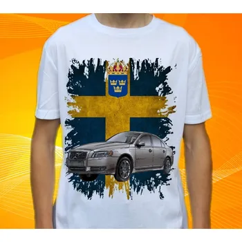 Pánské tričko tričko Volvo S80 122 (Trička s motivy aut)