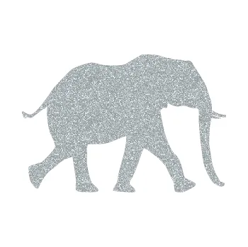 Samolepící dekorace SAMOLEPKA Slon 015 pravá (91 - Ultra Metalic stříbrná metalíza) NA AUTO, NÁLEPKA, FÓLIE, POLEP, TUNING, VLASTNÍ TEXT, TISK, AUTOSAMOLEPKY.cz, POLEPY, OBRÁZEK, LOGO, SAMOLEPKY
