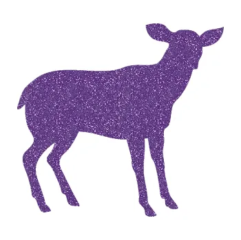 Samolepící dekorace Srna 001 pravá (87 - Ultra Metalic fialová) SAMOLEPKA NA AUTO, NÁLEPKA, FÓLIE, POLEP, TUNING, VLASTNÍ TEXT, TISK, AUTOSAMOLEPKY.cz, POLEPY, OBRÁZEK, LOGO, 3D STICKERS
