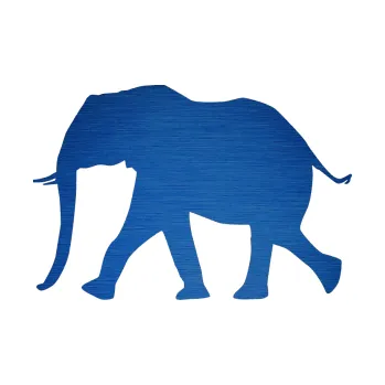 Samolepící dekorace SAMOLEPKA Slon 015 levá (65 - škrábaný kov modrý) NA AUTO, NÁLEPKA, FÓLIE, POLEP, TUNING, VLASTNÍ TEXT, TISK, AUTOSAMOLEPKY.cz, POLEPY, OBRÁZEK, LOGO, SAMOLEPKY