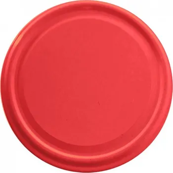 Víčko na zavařovací sklenici Víčko kov 82 červená 10 ks