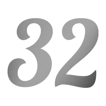 Polep vozidla Startovní číslo 32 typ 3 (42 - stříbrná metalíza) SAMOLEPKA NA AUTO, NÁLEPKA, FÓLIE, POLEP, TUNING, VLASTNÍ TEXT, TISK, AUTOSAMOLEPKY.cz, POLEPY, OBRÁZEK, LOGO, 3D STICKERS