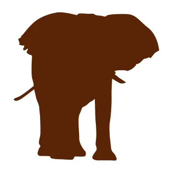 Samolepící dekorace SAMOLEPKA Slon 012 pravá (15 - hnědá) NA AUTO, NÁLEPKA, FÓLIE, POLEP, TUNING, VLASTNÍ TEXT, TISK, AUTOSAMOLEPKY.cz, POLEPY, OBRÁZEK, LOGO, SAMOLEPKY