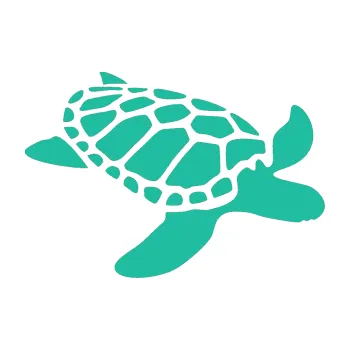 Samolepící dekorace SAMOLEPKA Želva 001 pravá (25 - tyrkysová) NA AUTO, NÁLEPKA, FÓLIE, POLEP, TUNING, VLASTNÍ TEXT, TISK, AUTOSAMOLEPKY.cz, POLEPY, OBRÁZEK, LOGO, SAMOLEPKY