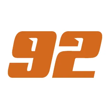 Polep vozidla Startovní číslo 92 typ 6 (26 - oříšková) SAMOLEPKA NA AUTO, NÁLEPKA, FÓLIE, POLEP, TUNING, VLASTNÍ TEXT, TISK, AUTOSAMOLEPKY.cz, POLEPY, OBRÁZEK, LOGO, 3D STICKERS