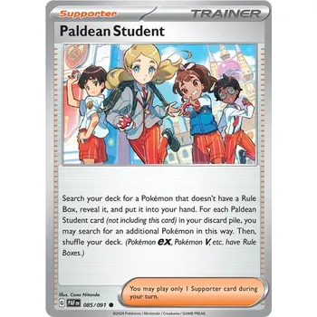 Sběratelská karetní hra Paldean Student 085/091- Paldean Fates Typ karty: Non-Holo