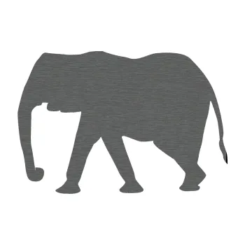 Samolepící dekorace Slon 006 levá (62 - škrábaný titan) SAMOLEPKA NA AUTO, NÁLEPKA, FÓLIE, POLEP, TUNING, VLASTNÍ TEXT, TISK, AUTOSAMOLEPKY.cz, POLEPY, OBRÁZEK, LOGO, 3D STICKERS