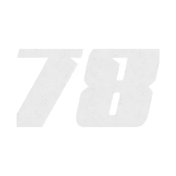 Polep vozidla SAMOLEPKA Startovní číslo 78 typ 6 (84 - Ultra Metalic bílá) NA AUTO, NÁLEPKA, FÓLIE, POLEP, TUNING, VLASTNÍ TEXT, TISK, AUTOSAMOLEPKY.cz, POLEPY, OBRÁZEK, LOGO, SAMOLEPKY