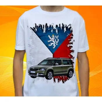 Pánské tričko tričko Š.K.O.O.D.A č. 07 M (Trička s motivy aut)