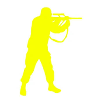 Samolepící dekorace Voják 001 pravá (70 - Fluorescentní žlutá) SAMOLEPKA NA AUTO, NÁLEPKA, FÓLIE, POLEP, TUNING, VLASTNÍ TEXT, TISK, AUTOSAMOLEPKY.cz, POLEPY, OBRÁZEK, LOGO, 3D STICKERS