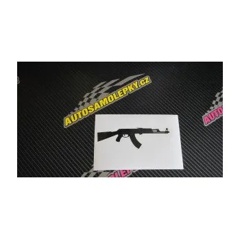 Polep vozidla SAMOLEPKA Samopal 005 pravá (10 - červená) NA AUTO, NÁLEPKA, FÓLIE, POLEP, TUNING, VLASTNÍ TEXT, TISK, AUTOSAMOLEPKY.cz, POLEPY, OBRÁZEK, LOGO, SAMOLEPKY