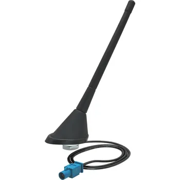 Autoanténa Střešní anténa se zesil., 60°, krátký prut, VW / ŠKODA / SEAT / AUDI - konektor FAKRA - 290937