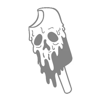 Samolepící dekorace SAMOLEPKA Nanuk 002 levá zombíkový (17 - šedá) NA AUTO, NÁLEPKA, FÓLIE, POLEP, TUNING, VLASTNÍ TEXT, TISK, AUTOSAMOLEPKY.cz, POLEPY, OBRÁZEK, LOGO, SAMOLEPKY