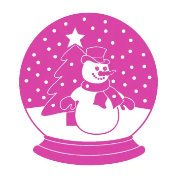 Samolepící dekorace Vánoční dekorace 001 pravá sněžítko (16 - růžová) SAMOLEPKA NA AUTO, NÁLEPKA, FÓLIE, POLEP, TUNING, VLASTNÍ TEXT, TISK, AUTOSAMOLEPKY.cz, POLEPY, OBRÁZEK, LOGO, 3D STICKERS