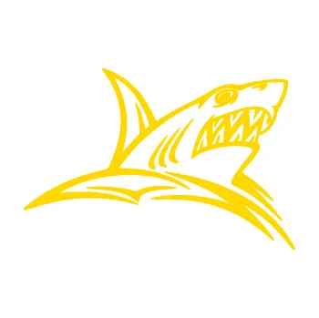 Samolepicí dekorace na vozidlo Žralok 020 pravá v moři (13 - jasně žlutá) SAMOLEPKA NA AUTO, NÁLEPKA, FÓLIE, POLEP, TUNING, VLASTNÍ TEXT, TISK, AUTOSAMOLEPKY.cz, POLEPY, OBRÁZEK, LOGO, 3D STICKERS