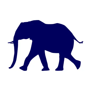 Samolepící dekorace Slon 015 levá (23 - tmavě modrá) SAMOLEPKA NA AUTO, NÁLEPKA, FÓLIE, POLEP, TUNING, VLASTNÍ TEXT, TISK, AUTOSAMOLEPKY.cz, POLEPY, OBRÁZEK, LOGO, 3D STICKERS