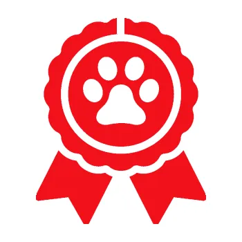 samolepka Tlapka medaile (10 - červená) SAMOLEPKA NA AUTO, NÁLEPKA, FÓLIE, POLEP, TUNING, VLASTNÍ TEXT, TISK, AUTOSAMOLEPKY.cz, POLEPY, OBRÁZEK, LOGO, 3D STICKERS