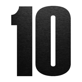 Samolepicí dekorace na vozidlo Startovní číslo 10 typ 2 (63 - škrábaný kov černý) SAMOLEPKA NA AUTO, NÁLEPKA, FÓLIE, POLEP, TUNING, VLASTNÍ TEXT, TISK, AUTOSAMOLEPKY.cz, POLEPY, OBRÁZEK, LOGO, 3D STICKERS