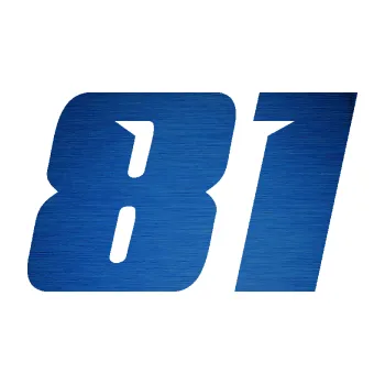 Polep vozidla Startovní číslo 81 typ 6 (65 - škrábaný kov modrý) SAMOLEPKA NA AUTO, NÁLEPKA, FÓLIE, POLEP, TUNING, VLASTNÍ TEXT, TISK, AUTOSAMOLEPKY.cz, POLEPY, OBRÁZEK, LOGO, 3D STICKERS