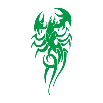 Polep vozidla Štír 008 pravá (12 - zelená) SAMOLEPKA NA AUTO, NÁLEPKA, FÓLIE, POLEP, TUNING, VLASTNÍ TEXT, TISK, AUTOSAMOLEPKY.cz, POLEPY, OBRÁZEK, LOGO, 3D STICKERS