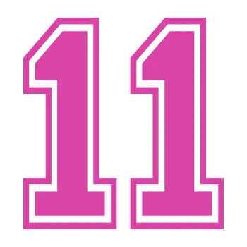 Polep vozidla SAMOLEPKA Startovní číslo 11 typ 4 (16 - růžová) NA AUTO, NÁLEPKA, FÓLIE, POLEP, TUNING, VLASTNÍ TEXT, TISK, AUTOSAMOLEPKY.cz, POLEPY, OBRÁZEK, LOGO, SAMOLEPKY